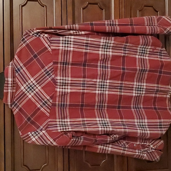 Kuhl Flannel Snap Button Tunic Top - Picture 3 of 4